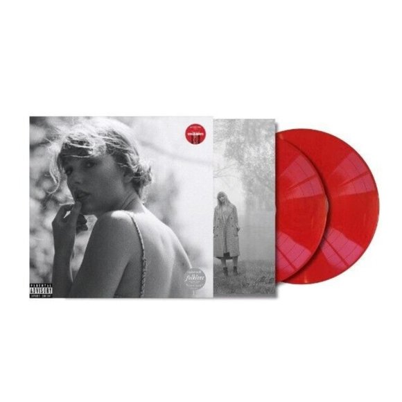 Taylor Swift Other - Taylor Swift - FOLKLORE RED 2XLP-Meet Me Behind The Mall -TARGET EXCLUSIVE VINYL